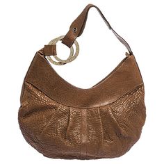 Shade Of Brown, Scarf Belt, Designer Purses, Monogram Tote, Ostrich Leather, Bvlgari Bags, Hobo Handbags, Leather Hobo, Shoulder Tote