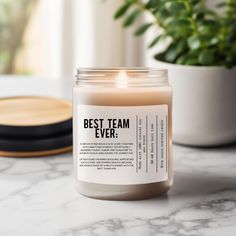 Best team ever candle, Team Appreciation, Corporate Gifting, Employee Thank You Gifts, Work gifts, Coworker Office Gift For Work Bestie Team Gifts Work, Team Appreciation, Office Coworker Gifts, Best Team Ever, Employee Thank You, Work Bestie, Coworker Gifts, Corporate Gifting, Wedding Gift Baskets