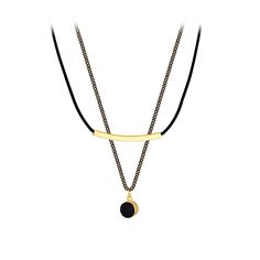 Trendy Black Leather Choker Layering Necklace Minimalist Multi-strand Metal Layered Necklace, Elegant Double Strand Metal Layered Necklace, Elegant Multi-strand Layered Chain Necklace, Minimalist Adjustable Layered Clavicle Necklace, Layered Metal Necklace Gift, Elegant Layered Multi-strand Chain Necklace, Adjustable Double Strand Formal Necklace, Minimalist Layered Double Strand Jewelry, Layered Double Strand Minimalist Jewelry