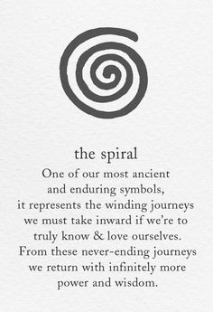 the spiral poem is shown in black and white