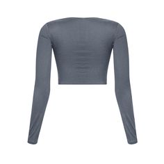 Long Sleeve Round Neck Cropped Length Double Layered Super Soft True to Size Slimming Fit Stretch: High This basic top can be dressed up or down to make any outfit look timeless. Fall essential for sure, this long sleeve top will have you feeling comfy and chic this season! *Gray has a blue tone* Fitted Cropped Winter Top, Fitted Solid Color Long Sleeve V-neck Top, Fitted Long Sleeve V-neck Top, Stretch Cropped Top For Winter, Solid Color Tops For Layering In Fall, Stretch Cropped Winter Tops, Winter Cropped Stretch Tops, High Stretch Cropped Top For Winter, Stretch Long Sleeve Plain Tops