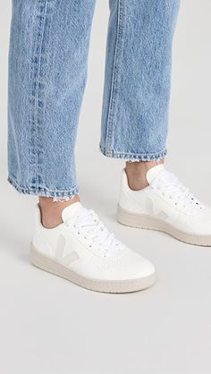 Veja V-10 Laceup Sneakers | SHOPBOP Zapatillas Veja, Veja V 10, Veja Shoes, Business Casual Shoes, Work Sneakers, Cute Sneakers, White Sneakers Women, Womens Summer Shoes, Casual Sneakers Women