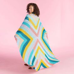 Caron Colorama Halo Yarn Knit Patterns, Yarn Cake Crochet Blanket Patterns, Caron Cakes Patterns Knit Baby Blanket, Coral Story Blanket Crochet, Caron Cotton Funnel Cakes Patterns, Cake Yarn Patterns Crochet Blanket Free, Striped Crochet Blanket, C2c Crochet Blanket, X Marks The Spot