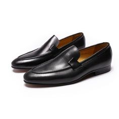 Luxury Men's Plain Toe Shoes For Fall, Wedding Party Dance, Dance Black, Mens Loafers Shoes, Mens Loafers, Men's Dress Shoes, Leather Loafer Shoes, Party Dance, Men's Loafers