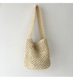 Straw Shoulder Bucket Bag, Minimalistic Basket Design, Small Size, Han – Elena Handbags Beige Summer Crochet Shoulder Bag, Casual Jute Straw Handheld Bag, Cream Straw Bag With Large Capacity For Summer, Casual Handheld Jute Straw Bag, Summer Cream Straw Bag With Large Capacity, Large Capacity Cream Straw Bag For Summer, Casual Beige Crochet Straw Bag, Trendy Beige Handheld Straw Bag, Chic Summer Bags Made Of Natural Fiber