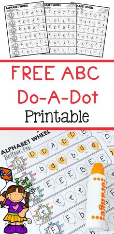 free printable worksheet for kids to do with the alphabet