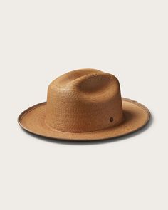 If “well-traveled” were a hat. This classic, hand-crafted rancher with a cattleman crown features a turned-up brim, medium stiffness and grosgrain brim binding. Western Style Fitted Fedora For Travel, Classic Brimmed Boater Hat For Travel, Classic Unlined Flat Brim Fedora, Classic Fedora With Short Brim For Rodeo, Classic Wide Brim Boater Hat For Travel, Classic Unlined Hat With Curved Brim, Classic Brown Panama Hat With Flat Crown, Western Boater Hat With Short Brim, Classic Curved Brim Panama Hat For Travel