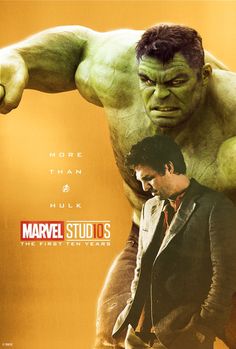 the incredible hulk movie poster with two men