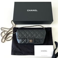 Nwt Chanel Sunglasses Crossbody Bag. Just Purchased Two Weeks Ago! Comes With Original Packaging. A Very Rare Piece To Get A Hold Of. And Definitely A Classic Item To Have In Your Collection! It Can Fit Lipsticks, Lipglosses, A Chanel Card Holder, Credit Cards And Sunglasses! Luxury Black Mobile Phone Evening Bag, Luxury Black Evening Bag For Mobile Phones, Luxury Black Evening Bag With Mobile Phone Holder, Luxury Travel Evening Bag With Chain Strap, Luxury Crossbody Wallet With Mobile Phone Bag, Classic Black Evening Bag For Travel, Luxury Crossbody Wallet On Chain With Phone Bag, Luxury Travel Wallet On Chain, Luxury Wallet On Chain Clutch For Travel