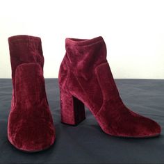 New Without Tags" Abound " High Heel Ankle Boots Size 8m Made Of Velvet Fabric Color Is Burgundy Or Dark Berry, Very Pretty Color, Heel Is 3.5 Inches Purchase From Nordstrom Store, Never Worn But Has Sticker Price Remain On Soles Ask Any Questions Offers Are Never Ignored Burgundy Ankle-high Heeled Boots For Winter, Winter Burgundy Ankle-high Heeled Boots, Trendy Burgundy Heeled Boots For Fall, Trendy Burgundy Boots For Winter, Trendy Burgundy Winter Boots, Casual Burgundy High Heel Boots, Burgundy Ankle-high Winter Boots, Burgundy Pointed Toe Casual Boots, Burgundy Pointed Toe Heeled Boots For Fall