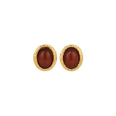 BEVERLY BROWN Retro Brass Earrings For Formal Occasions, Elegant Brown Brass Earrings, Chic Brown Formal Jewelry, Classic Brown Jewelry With Matching Earrings, Elegant Brown Earrings For Party, Elegant Bronze Earrings For Anniversary, Chic Brown Earrings For Party, Elegant Brown Brass Jewelry, Elegant Bronze Earrings For Formal Occasions