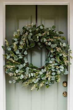 🌿 Fresh Spring Eucalyptus Wreath Welcome Spring