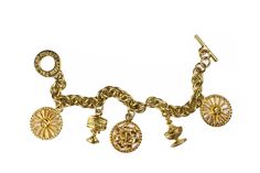 Vintage GUY LAROCHE, París Parfums, gold metal bracelet with charms. Unused. Ref.: JP0050 CONDITION: Mint, unused DIMENSIONS: 19,5 cm long More vintage items in my online shop: http://www.vintagecarwen.com Gold-tone Metal Jewelry With Logo Charm, Gold-tone Chain Bracelet With Logo Charm As Gift, Gold-tone Metal Bracelets With Logo Charm, Yellow Gold Metal Chain Bracelet With Logo Charm, Gold-tone Bracelet With Logo Charm As Gift, Metal Bracelet With Logo Charm, Vintage Gold Bracelets With Charms, Vintage Gold Charm Bracelet With Dangling Charms, Vintage Gold Bracelet With Logo Charm