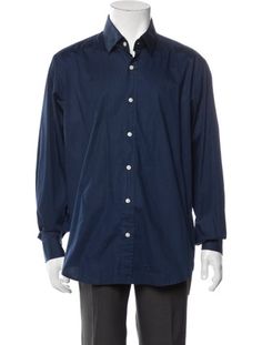 Lords & Fools ShirtBlueEmbroidered Accent & CollarLong Sleeve with One-Button Barrel CuffsButton ClosureFit:Dress Shirts by Lords & Fools typically fit true to size. Dress Shirts, The Fool, Shirt Sleeves, Long Sleeve Shirt, Sleeve Shirt, Barrel, Long Sleeve Shirts, Dress Outfits, Mens Outfits