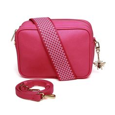 Alice Wheeler Soho Double Zipped Camera Cross Body Bag Hot Pink – Serendipity House Pink Cross Body Bag, Body Camera, Pink Cross, Chic Pattern, Classic Bags, Zipped Bag