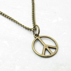 Peace Sign Necklace, Peace Symbol Pendant, Peace Pendant Necklace, Hippie Necklace, Boho Necklace, Necklace for Men, Men's Necklace, Woman's Necklace, Peace Sign Jewelry, Peace Sign, Peace NECKLACE STYLE AND LENGTH: Please select the style and length of necklace from the drop down lists. Antique Bronze Tone Alloy Chains: Flat Link, Twist Curb and Ball Chain and includes a lobster clasp closure or ball connector for Ball Chain. Waxen Cotton Cord: Strong alternative to leather but soft and smooth Vintage Jewelry With Peace Sign As Gift, Vintage Jewelry With Peace Sign For Gift, Vintage Peace Sign Jewelry Gift, Peace Sign Jewelry, Peace Necklace, Peace Sign Necklace, Sign Necklace, Brown Jewelry, Hippie Necklace