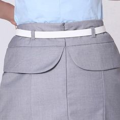 Enhance your work attire with our Elegant Office Pencil Skirt. A timeless garment that effortlessly combines sophistication and comfort.

**Fit**
This pencil skirt features a length hitting above the knee striking the perfect balance, between professionalism and style. The skirts waistline enhances your figure ensuring a fit that exudes confidence in any office environment. Made from a high quality blend of polyester and spandex this skirt embraces your curves while providing flexibility for all Elegant Fitted Skort With Belt Loops, Elegant Solid Mini Skirt With Pockets, Elegant Skort With Belt Loops For Work, Elegant Workwear Skort With Belt Loops, Chic Business Knee-length Pencil Skirt, Elegant Fitted Skirt With Belt Loops, Elegant Formal Mini Skirt With Belt Loops, Classic Tailored Office Skirt, Chic Knee-length Pencil Skirt For Business