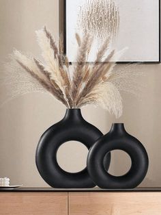 3pcs/Set Plastic Flower Vases, Black Faux Flower Vase, Decorative Vase, Dry Flower Holder, Fresh Flower Vase, Potted Plant Vase, Floor Vase, Book Vase, Living Room Decor, Bedroom Decor, Home Decor, Anti-Drop Vase, Artificial Flower Vase Rama Decoration Black    PP     Home Decor, size features are:Bust: ,Length: ,Sleeve Length: Wedding Dinner Table, Style For Wedding, Autumn Living Room, Nordic Boho, Party Living Room, Plastic Vase, Vase Noir, Tafel Decor, Table Party