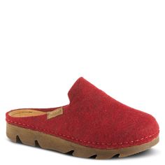 RED Spring Step Shoes, Platform Clogs, Light Weight Shoes, Clogs Shoes, Womens Clogs, Womens Size Chart, Casual Shoes Women, Slip On Shoes, Wool Felt