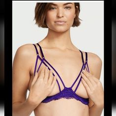 Nwt Vs Strappy Open Cup Bra Sorry All Sales Are Final Open Cup Bras, Charles And Diana, Backless Bra, Cup Bra, Charlize Theron, Bra Cups, Princess Diana, Women's Intimates, Victoria's Secret