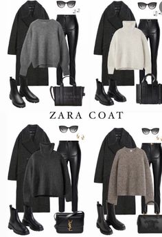 Vinter Mode Outfits, Black And White Outfits, 00s Mode, Mode Casual, Looks Chic, Casual Winter Outfits