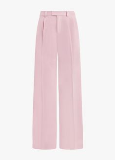 The Low Favorite Pant is our best-selling mid-rise trouser (formerly The Agnes Pant), cast in a smooth, satiny fabric. With a fluid wide-leg silhouette and front pleats, these Pastel Lavender pants look gorgeous on their own and look extra chic when paired with The Smooth Ex-Boyfriend Shirt. 74% Polyester, 22% Rayon, 4% Elastane Suiting Blend Lameka is 5'9.5" wearing a size 2Rise: 11 1/2"Leg Opening: 21"Inseam: 34" Video: Misia is 5' 10" wearing a size 14 Lauren is 5’10” a size 6 Silk Wide Leg Pants With Pressed Crease, Silk Wide Leg Bottoms With Pressed Crease, Silk Wide-leg Bottoms With Pressed Crease, Chic Silk Wide Leg Pants With Pressed Crease, Silk Wide-leg Pants With Pressed Crease, Chic Summer Pants With Pressed Crease, Silk Pants With Pressed Crease, Spring Silk Straight Leg Pants, Pink Silk Pants For Spring