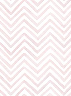 an abstract pink and white zigzag pattern with watercolor paint on it