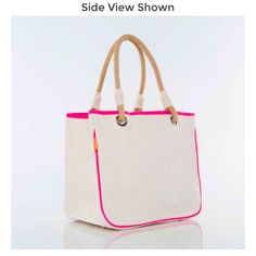 New Cb Rope Tote Bag Pink And Cream Canvas. Quantity-4. Each $25 Per Bag. Pink Canvas Beach Bag For Summer, Chic Pink Beach Bag For Daily Use, Casual Pink Canvas Shopping Bag, Summer Pink Canvas Beach Bag, Pink Chic Beach Bag, Pink Canvas Beach Bag, Pink Rectangular Bags For Everyday Use, Pink Rectangular Bag For Everyday Use, Trendy Pink Beach Bag For Everyday