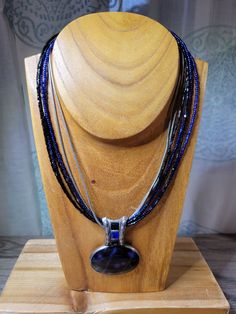 Signed Chico's Bold Blue Enamel Pendant With Multi Strand Seed Bead Necklace | eBay Contemporary Costumes, Seed Bead Necklace, Multi Strand, Bead Necklace, Seed Bead, Costume Jewelry, Decorative Accessories, Seed Beads, Ebay Store