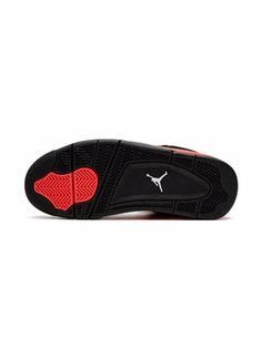 Jordan Kids Air Jordan 4 Retro "Red Thunder" Sneakers - Farfetch Red Black Air Jordan, Jordan 4 Retro Red Thunder, Red Nike Shoes, Red Thunder, Jordan 4 Retro, Air Jordan 4, Air Jordan 4 Retro, Red Nike, Kids Jordans