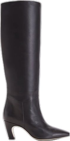 Sleek Knee-high Boots With Sculpted Heel, Classic Knee-high Boots With Sculpted Heel, Sleek Business Heeled Boots With Sculpted Heel, Sleek Heeled Boots With Sculpted Heel For Business, Chic Knee-high Heeled Boots For Work, Chic Boots With Sculpted Heel For Work, Business Knee-high Heeled Boots In Calf Leather, Sleek Knee-high Boots With Reinforced Heel For Business, Sleek Knee-high Heeled Boots For Office