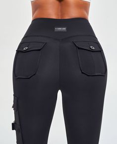 Mujer Leggings Deportivos Con Bolsillos Negro | Ropa deportiva | ABS FIRME Casual High Waist Nylon Yoga Pants, Casual Nylon Leggings For Gym, Techwear Moisture-wicking Cargo Pants For Sports, Compressive Athleisure Bottoms For Streetwear, High Waist Nylon Pants For Gym, Casual Nylon Tights For Gym, Techwear Activewear With Pockets For Workout, High Waist Nylon Yoga Pants, Sporty High Waist Nylon Activewear