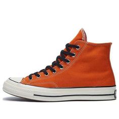 Converse Chuck 70 Hi 'Orange' 165951C (SNKR/Unisex/High Top) Retro Orange Sneakers For Streetwear, Casual Orange Sneakers For Streetwear, Casual Orange Streetwear Sneakers, Classic Low-top Orange Sneakers, Classic Orange Low-top Sneakers, Casual Orange High-top Sneakers, Converse Orange Sneakers With Round Toe, Vintage Orange Sneakers With Round Toe, Sporty Orange Converse Sneakers