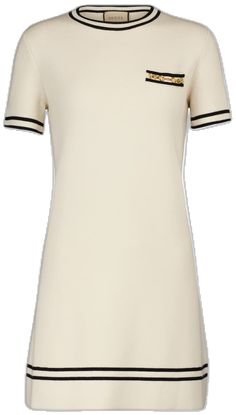 Dress Materials, Timeless Style, Timeless Fashion, Short Sleeve Dresses, Mini Dress, Gucci, Wool, White