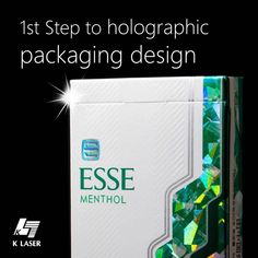 the packaging design is designed to look like it has been made with green and white materials