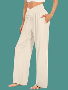 These stylish trousers feature the popular trend of wide leg design, giving you a chic and modern look. The high waist and conveniently placed pockets add both style and functionality to these pants. Elevate your fashion game with these GYPSY trousers. 🔷 Product Measurements (Inch) Size HIP WAIST LENGTH S | 42,5 | 26.8 | 41.7 M | 44.1 | 26.3 | 42,1 L | 45.7 | 29.9 | 42,5 Material composition: 100% polyester Care instructions: Machine wash cold. Tumble dry low Wide-leg Yoga Pants With Pockets For Loungewear, Versatile Solid Yoga Pants With Pockets, Baggy High Waist Wide Leg Pants With Elastic Waistband, Trendy Wide Leg Bottoms, Wide Leg Cargo Pants With Elastic Waistband, Stretch High-waisted Harem Pants, Solid Color Harem Pants With Pockets For Loungewear, Versatile Wide Leg Bottoms With Pockets, Loungewear Harem Pants With Pockets