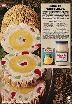 an advertisement for whole wheat bread with pineapples