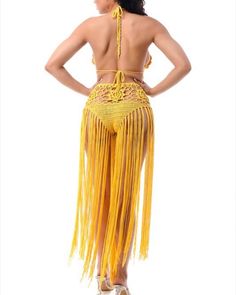 Yellow Mustard Boho Fringe Beach Swim Wear Perfect for Vacation - Etsy Canada Bohemian Swimwear For Beach Party, Bohemian Party Swimwear For Beach Season, Bohemian Tie-side Swimwear For Beach, Bohemian Tie-side Bottom Swimwear For Beach, Gold Summer Swimwear, Bohemian Tie-side Swimwear For Festival, Bohemian Fitted Swimwear For Beach Cover-up, Gold Beachwear Swimwear For Spring, Bohemian Party Swimwear For Summer