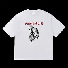 Suicideboys Tee SB Shirt G59 Suicideboys Tshirt - Etsy White Emo Streetwear Tops, White Emo Top For Streetwear, White Emo Style Top For Streetwear, White Emo T-shirt With Graphic Print, White Emo Style T-shirt With Graphic Print, White Emo Crew Neck T-shirt, White Emo T-shirt For Streetwear, White Emo Style Crew Neck T-shirt, White Emo Style T-shirt For Streetwear