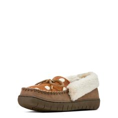 A cozy staple for every day at home or quick trips outside, this leather slipper lets you bring warmth and comfort wherever you go. Moccasin Slipper | Product Features : 0 : Superior foam cushioning underfoot, 1 : Indoor/outdoor EVA sole for quick trips outside | Women's Moccasin Slipper Casual Shoes in Brown Antelope Leather, Size: 6 B / Medium by Ariat Moccasin Slipper, Moccasins Slippers, Casual Slippers, Leather Slippers, Eva Sole, Slipper Shoes, All Colors, Womens Slippers, Soft Plush