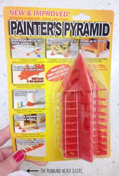 a package of paintters pyramids with instructions on how to use them