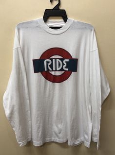 "Item :Vintage 90s Ride Shoegaze band Longsleeve tshirt Armpit to Armpit :23\" Length :29\" XLarge metarials 100%cotton conditions used vintage refer to pics carefully made in Ireland original / authentic ACCEPT PAYMENT: PAYPAL ONLY ALL ITEM WILL BE SHIPPED WITHIN 3-5 BUSINESS DAY AFTER RECEIVING CLEARED PAYMENT AND DELIVERED 3-5WEEKS WE ARE USING POST MALAYSIAN WITH YOUR TRACKING NUMBER. PLEASE LEAVE YOUR PHONE NUMBER DURING PURCHASE.PHONE NUMBER REQUIRES FOR MALAYSIAN POST (VERY IMPORTANT) THA Manic Street Preachers, Metallica Black, The Verve, Radiohead, Mens Graphic Tee, Band Tees, Phone Number, Tracking Number, Oasis