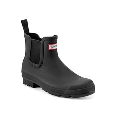 HUNTER-Original Chelsea Rain Boot - Men's Handle rainy days with ease in the Hunter Original Chelsea rain boot. The 100% waterproof design ensures comfort, while the EVA footbed and treaded sole provide support underfoot. Hunter Chelsea Boots, Chelsea Rain Boots, The Hunter, Rain Boot, Rainy Days, Boots Men, Rain Boots, Chelsea Boots, Chelsea