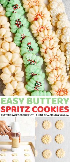 easy buttery spritz cookies are the perfect treat for christmas