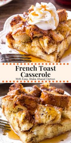 french toast casserole with easy make - ahead option