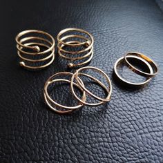 Set of 6 rings. You can choose from 2 colors: gold, silver. Minimalis rings Materials: Alloy Size: one Estimated shipping times United States: 3-5 weeks North America: 3-5 weeks Europe: 9-18 business days I'll do my best to meet these shipping estimates, but cannot guarantee them. Trendy Metal Midi Rings For Party, Adjustable Trendy Rose Gold Midi Rings, Trendy Gold Midi Rings, Trendy Stackable Metal Midi Rings, Trendy Gold Metal Midi Rings, Trendy Gold Midi Rings For Party, Minimalist Gold Metal Midi Rings, Rose Gold Round Midi Rings, Trendy Open Midi Rings In Metal