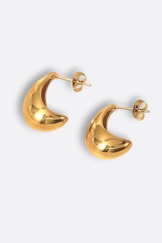 Trendy, tarnish-resistant earrings from dinot curated Hypoallergenic Jewelry, Solid Surface, High Quality Jewelry, Teardrop Earrings, Quality Jewelry, 18k Gold, Gold Plate, Jewelry Making, Plating