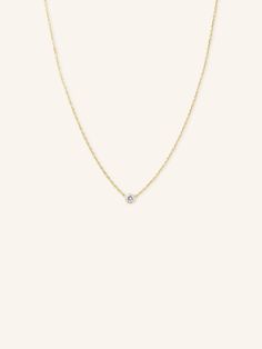 Fall in love with this gorgeously simple necklace. The Fall into Autumn Necklace is a dainty piece that features a solitaire center stone of your choice. The bezel setting captures the beauty of your chosen stone making this piece perfect for stacking. 14k Gold Solitaire Necklace With Delicate Chain, Delicate Solitaire Necklace For Everyday, Everyday Solitaire Necklace Fine Jewelry, Everyday 14k Gold Timeless Solitaire Necklace, Everyday Fine Jewelry Solitaire Necklace, Minimalist Birthstone Necklace With Single Diamond For Everyday, Everyday Solitaire Necklace With Delicate Chain, Solitaire Necklace With Delicate Chain For Everyday, Delicate Solitaire Round Cut Necklace