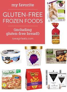 gluten - free frozen foods including gluten - free bread and low carbs