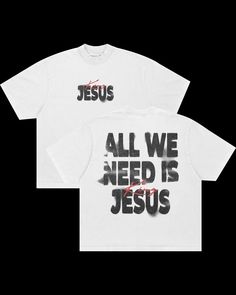 christian merch design @digital.lambb on IG King Jesus, We Need, Quick Saves